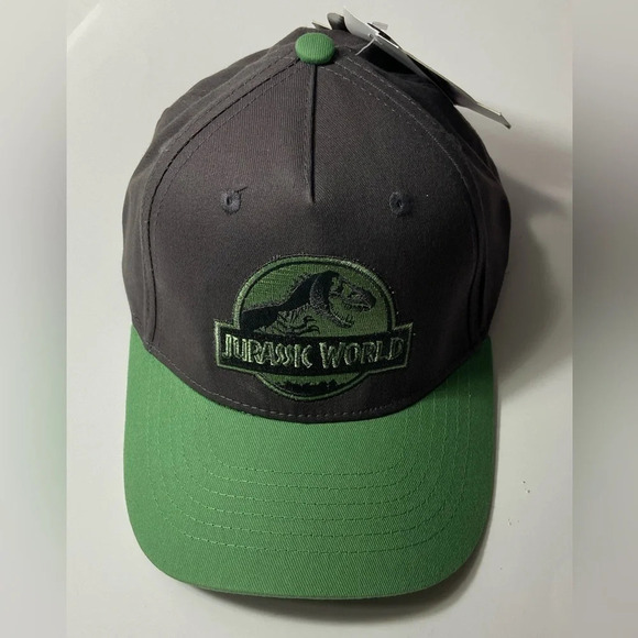 Jurassic World Hat -Black & Green w/ Dino Design Under Brim - Size OS - BNWT 🦕 - Picture 1 of 11